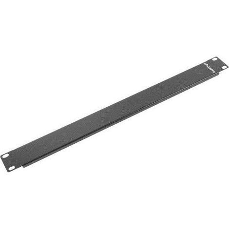 Plaque d'obturation noire pour armoires 19" 1U AK-1401-B