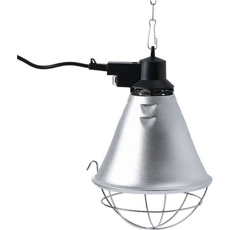 Lampe chauffante pour poulaillers avec protection infrarouge (avec câble de 2,5 m) (1/4)