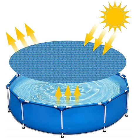 Pellicola isolante termica per piscina, copertura rotonda per piscina, pellicola isolante termica Love, 152 cm (1/3)