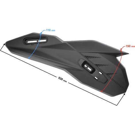 Carcasa del amortiguador izquierdo para patinete eléctrico Energy (1/3)