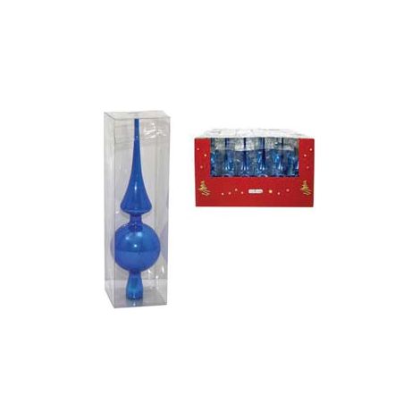 Puntale per Albero di Natale 25 cm Blu