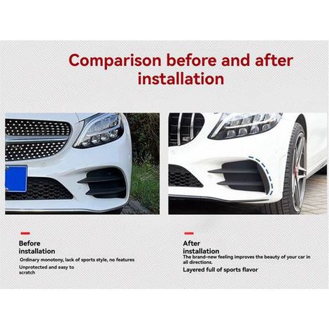 A2058859802 is suitable for 2019-2022 Mercedes-Benz C-Class W205 C43 AMG left front bumper canard trim. (1/5)