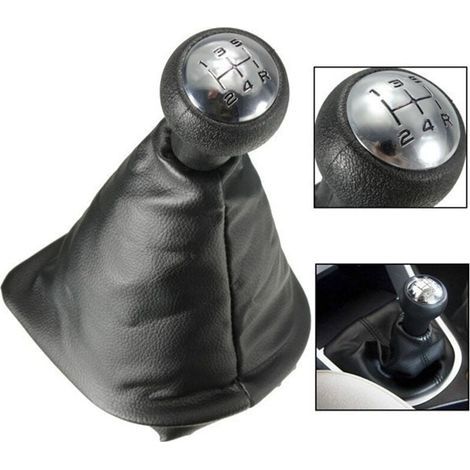 5 Vitesses Pommeau de Levier de Vitesse avec Soufflet Compatible pour Peugeot 307 (1/4)