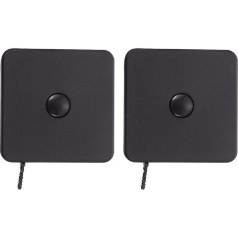 Lot de 2 Petits Mètres Ruban Carrés Noirs en Plastique Flexibles et Portables pour Mesurer Vêtements et Travaux de Couture Pratiques (1/5)