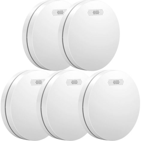 Détecteur de fumée Aroha Safety Pro - Batterie 10 ans - Détecteur de fumée - Alarme incendie - 5 pièces (1/5)