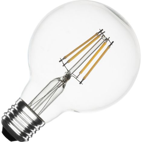 Bombilla Filamento LED E27 Casquillo Gordo 6W 720 lm G80 No Flicker 4000K Blanco Neutro (1/2)