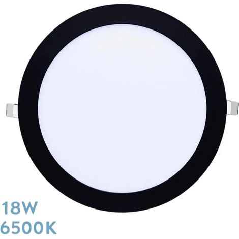 Downlight Tanzanite 18w 6500k Noir 1620lm 2x21,8x21,8 Cm Coupe 20,5d