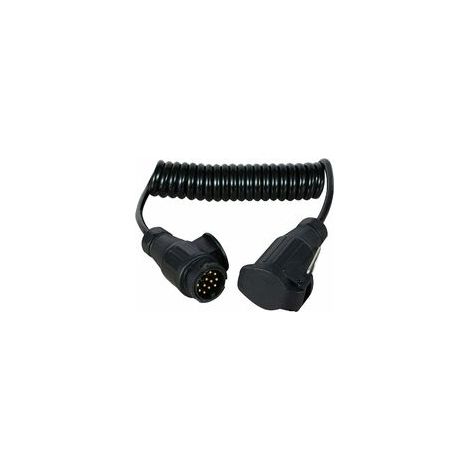 Rallonge de câble de raccordement 2 m 13 broches vers 13 broches pour remorque, bateau, remorque, caravane, porte-vélos, etc. (1/4)