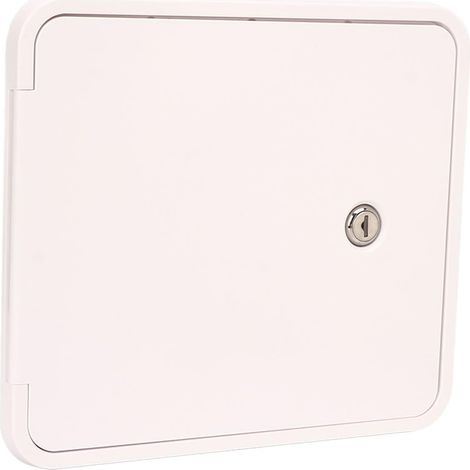 Trappe de Câble d'alimentation pour Camping-Car, Porte d'accès pour Camping-Car, Cordon 'Alimentation électrique, Trappe de Câble, Installation Facile, ABS en Acier Inoxydable pour, (1/5)