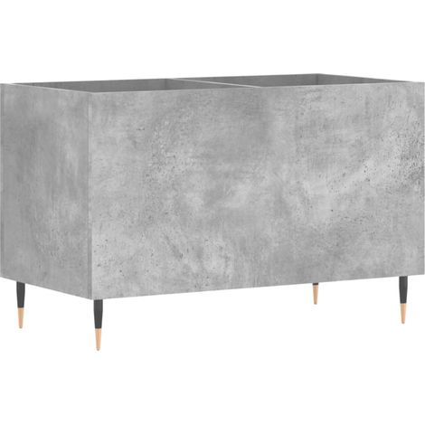 Maison Exclusive - Mueble discos madera contrachapada gris hormig