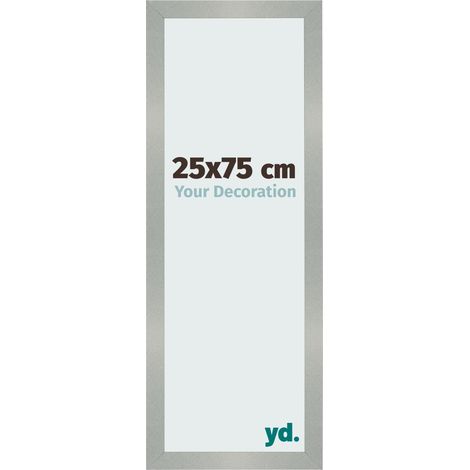 yd. - Cadre photo 25x75 - Aluminium Brosse - MDF - Bologna (1/5)