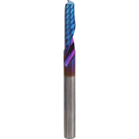 Fraise hélicoïdale monobloc acier tungstène bleu, outil CNC 4x15x45 (1/5)