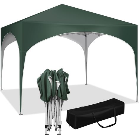 Woltu – Tonnelle de jardin 3x3m pliable – Imperméable en tissu Oxford 210D – Toit en demi-cercle – Hauteur réglable 250/254/258cm – Pour événements extérieurs