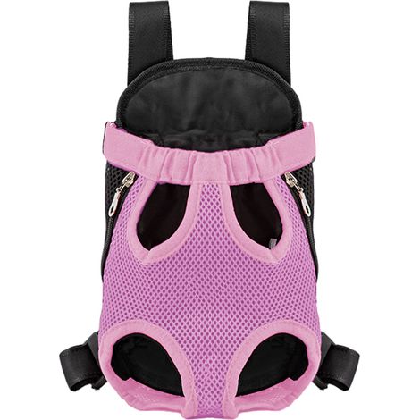 Sac à dos de transport pour animaux de compagnie, sac à dos de transport ventral réglable pour chiens et chats, sac de voyage, facile à ajuster pour les voyages, la randonnée et le camping (1/5)