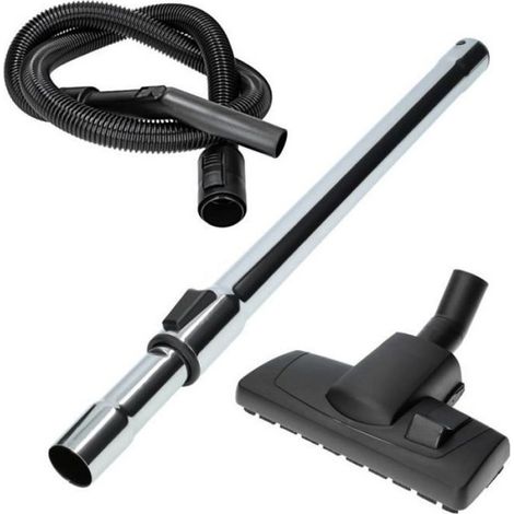 Kit Accesorios Aspirador - Tubo Telescópico - Cepillo Parquet - Manguera 2 m - Diámetro 35 mm - 3 Piezas
