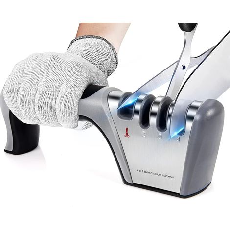 Affûteur De Couteaux - 4 Étapes - Acier Tungstène Diamant Céramique - Pour Cuisine Maison - 1 Pièce (1/5)