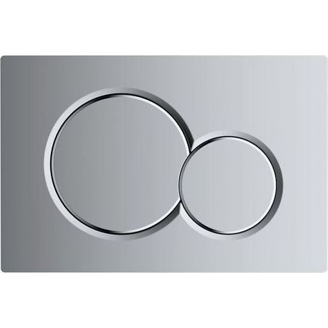 Plaque d'actionneur Compatible avec les réservoirs d'eau Sigma01 UP320,UP300et UP720 - plastique chromé pour dual flush 1 pièce (1/5)