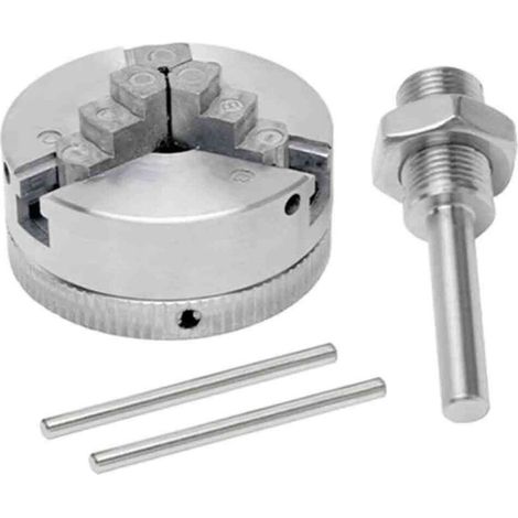 Mandrin à trois griffes en alliage de zinc, mandrin manuel, perceuse électrique pour outils électriques de fixation du bois (1/4)