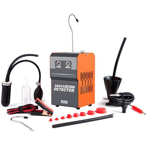 Mophorn Detector de Fugas de Humo Automotriz 12 V CC, Equipo con Bomba de Aire para Identificar Fugas de Vacío EVAP en Sistemas de Combustible, Compatible con Vehículos, Motocicletas y Embarcaciones (1/5)