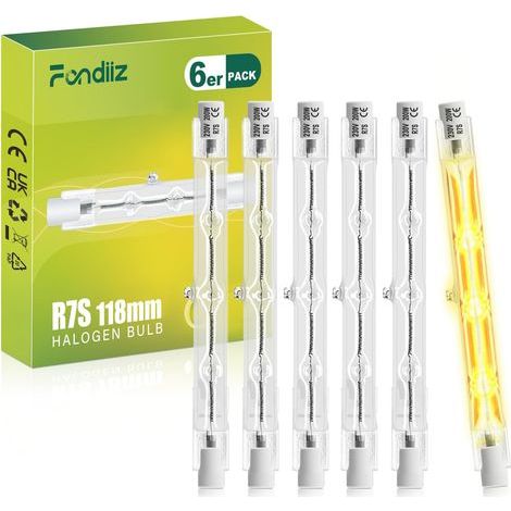 R7s Bulbs, 200W Halogen, 3600LM Warm Light, Dimmable J118, For Outdoor Street Light (1/5)