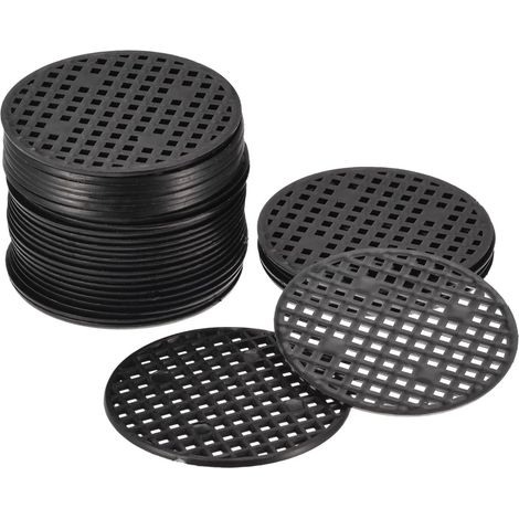 30 pcs Pot De Fleur Trou Maille Tampons En Plastique Rond épaissir Respirant Net Fond Grille Tapis
