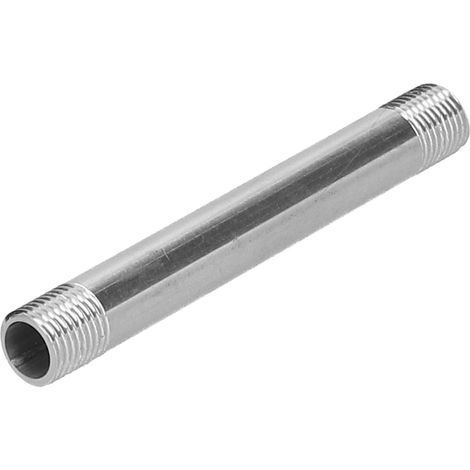 G1/4-Außengewindeverschraubung, 10 cm Edelstahlrohr, Edelstahl-Gewindeverschraubung, Dichtung, Rohrzubehör, Gewindeverbindung (1/5)
