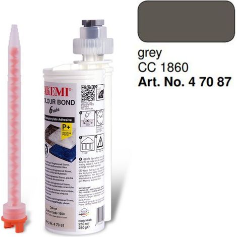 Colle précolorée Colour bond P+250ML AKEMI CC 1860 Gris
