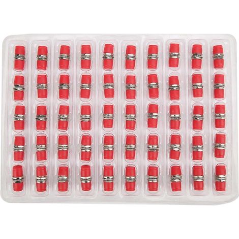 50 Stück Glasfaser-Koppler FC Simplex-Steckverbinder-Adapter FC/UPC Metall-Industriebedarf (1/4)