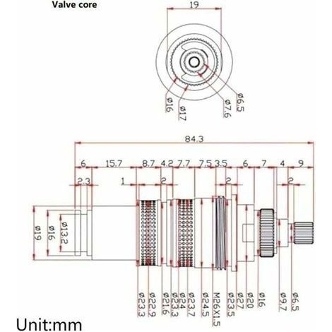 Reparaturset für Duschmischerarmaturen, Ersatz-Thermostatkartusche aus Messing zur Temperaturregelung für Duschmischer (1/4)
