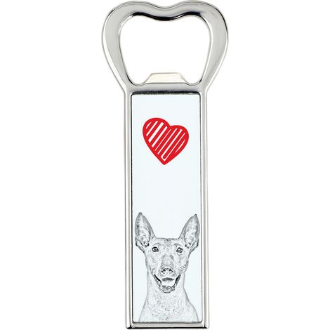 Chien nu mexicain, chien nu aztèque, Xoloitzquintle : un ouvre-bouteille orné d’un chien, un ouvre-frigo personnalisé, un cadeau unique pour homme signé Art-Dog (1/5)