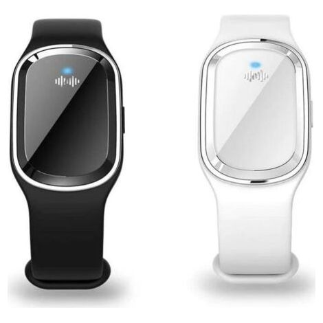 Lot de 2 bracelets anti-moustiques électroniques à ultrasons avec câble USB - Étanches - Pour enfants et adultes (1/5)