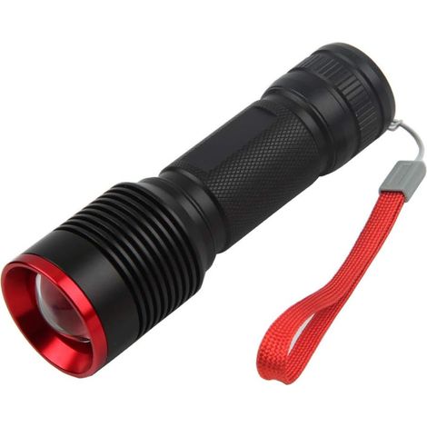 Mini lampe de poche télescopique Zoom lumière LED télécommande tir extérieur maison éclairage lampe de poche