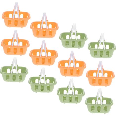Lot de 12 mini paniers décoratifs de simulation paniers de