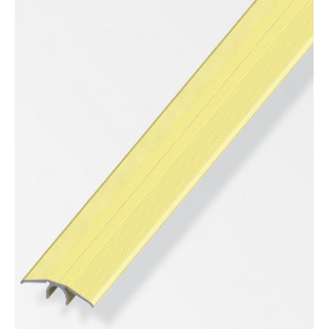 ALFER - 2mt - PROFILO DI COMPENSAZIONE DI LIVELLO IN ALLUMINIO ANODIZZATO - 33MM - COLORE OTTONE