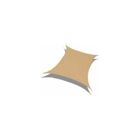 Voile d'ombrage Protection Solaire Auvent Rectangulaire 96,5% Protection UV Étanche Jardin Patio Fête en Plein Air avec Corde Gratuite, 2 x 3 m, Beige - RWVoile d'ombrage (1/5)