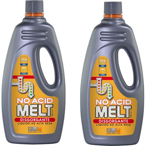 2 X Faren MELT NO ACID Disgorgante liquido concentrato 1 LT (1/5)