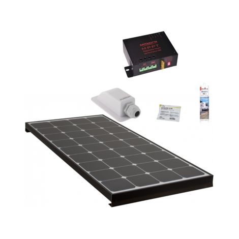 ANTARION KIT Panneau Solaire BLACK BOOSTER 120W + Régulateur + Câble 5m