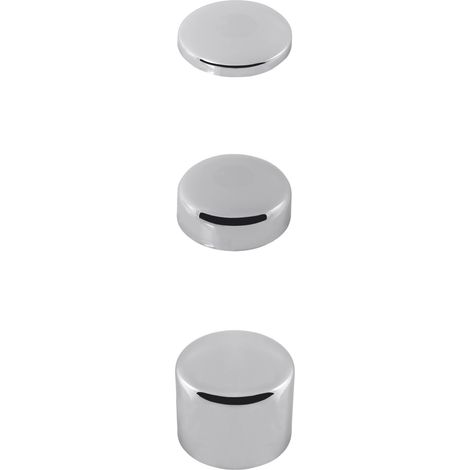 STEDO BLINDROSETTEN, D =  67, H = 10, MS. VERCHROMT