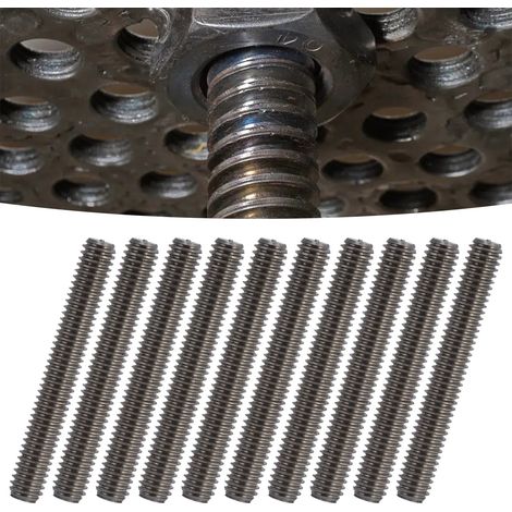 Dix unités sont vendues à la fois. Tige filetée en acier inoxydable M4 série 4808, référence 4808-0004-0030 (1/5)