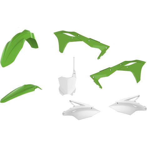 Polisport KXF 250 17 20 Set in plastica resistente verde e bianca