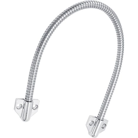 1 Pièce Boucle de Porte 40cm avec Extrémités Triangulaires pour Montage à Mortaise Apparente, Protection Câble et Fils