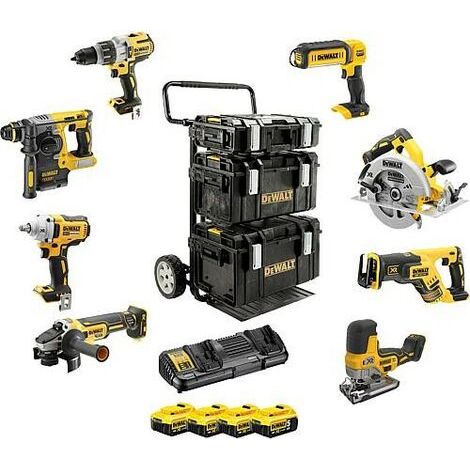 Kit 8 outils DEWALT DCK856P4-QW XR 18V + 4 batteries 5Ah Li-Ion (1/10)