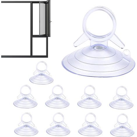 Ventouses en Verre de Voiture Ventouses Pare-Soleil pour Voiture,Ventouses réutilisables pour Pare-Brise en Verre de Voiture, pour Salle de Bain, Cuisine, fenêtre (1/5)