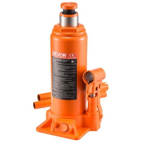 hydraulischer Flaschenheber mit 10 t Kapazität, 235–470 mm Hubbereich, Flaschenwagenheber mit Schweißsystem für Auto Pickup SUV Autoreparatur, Stempelwagenheber Orange Wagenheber Hochleistung (1/5)