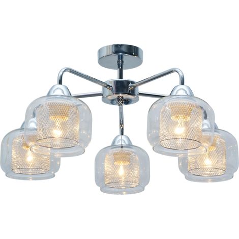 Lampadario Candellux RAY 35-67104 cromato 5xE14 IP20