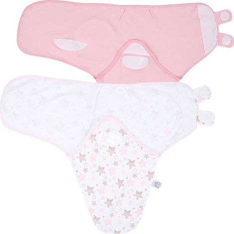 Lot de 2 gigoteuses pour bébé, motif étoiles, pour nouveau-né (taille S) (1/5)