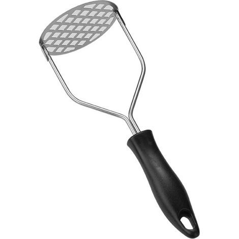 Mortero robusto, acero inoxidable/negro