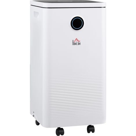 HOMCOM 10L/Day 2.5L WiFi Smart Dehumidifier, Portable Quiet Air Dehumidifier
