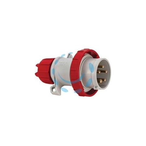 SPINA INDUSTRIALE VOLANTE ARGO ROSSA 3P+N+T 32A IP67 - cablaggio a vite 70165V