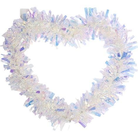 Guirlande En Forme De Cœur - Décoration Murale Pour Mariage Anniversaire Fête Des Amoureux - 1 Pièce - 30 cm (1/5)